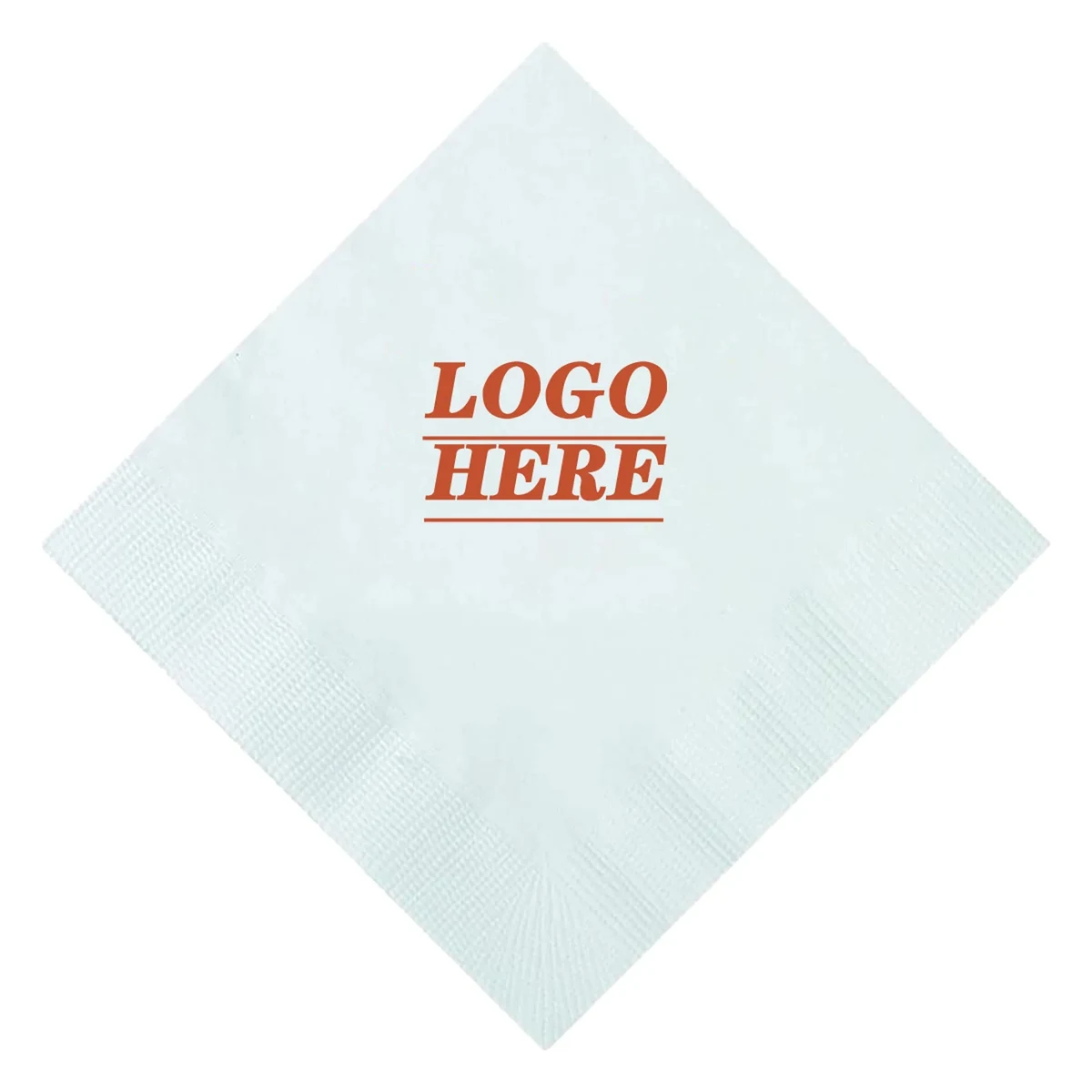 Disposable 2-Ply White Beverage Napkin 1