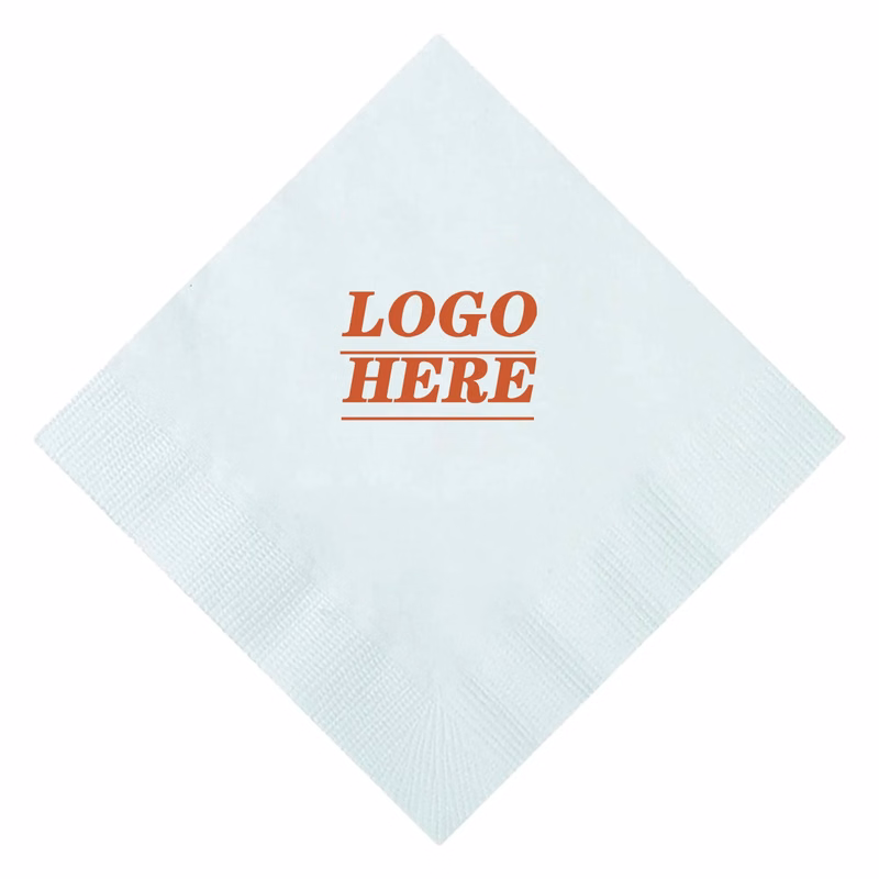 Disposable 2-Ply White Beverage Napkin