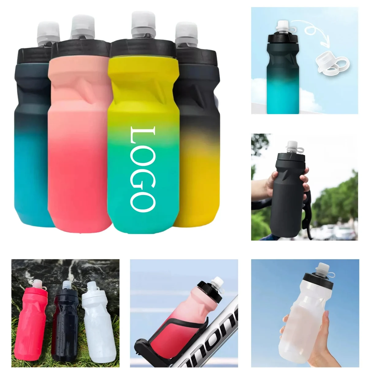 22Oz Frosted Gradient Portable Outdoor Cycling Cup 1