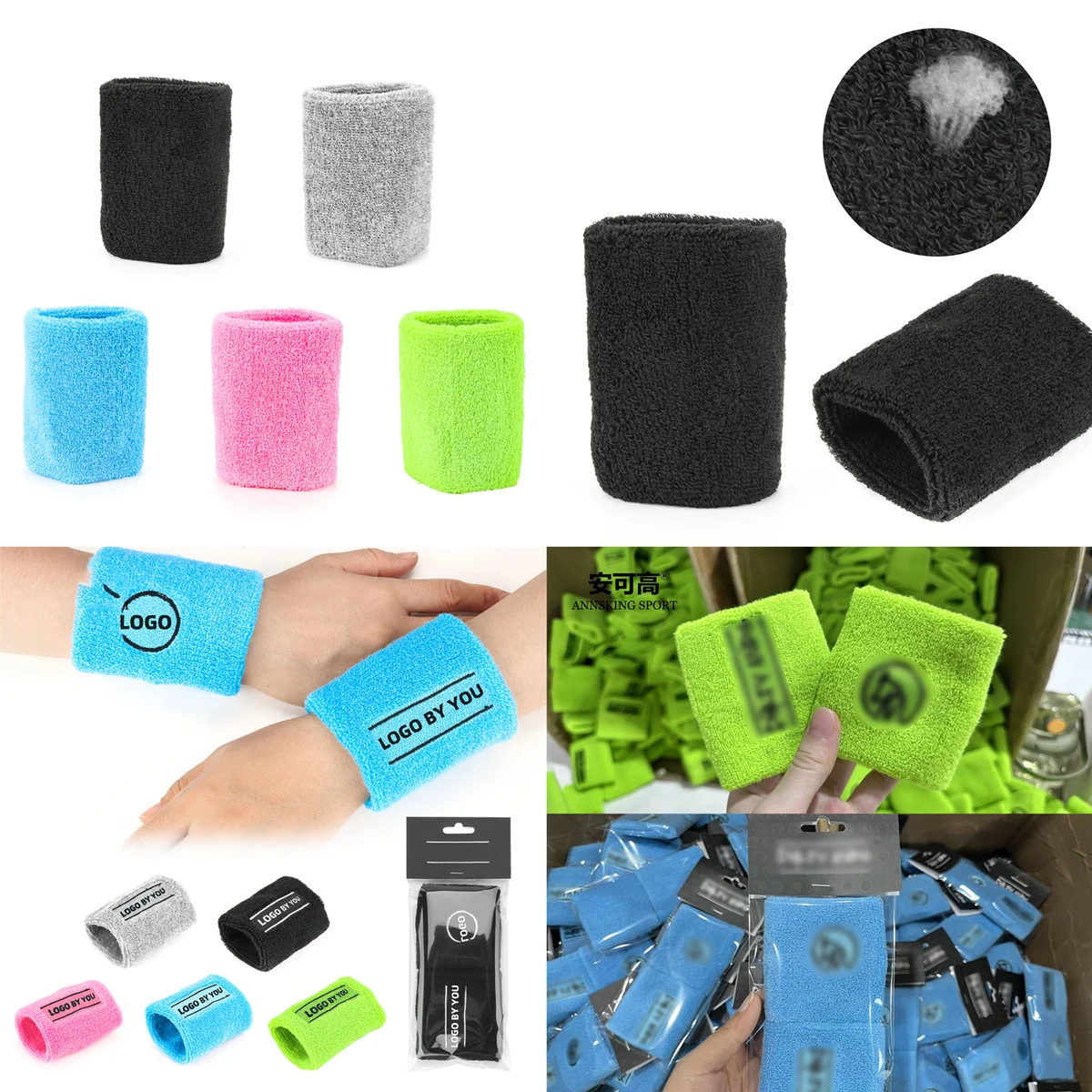 Cotton Sport Wristbands for Men and Women 1