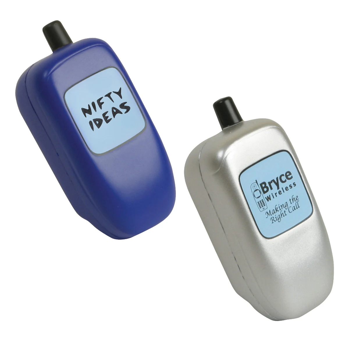 Flip Phone Stress Reliever, custom stress ball with logo imprint 1