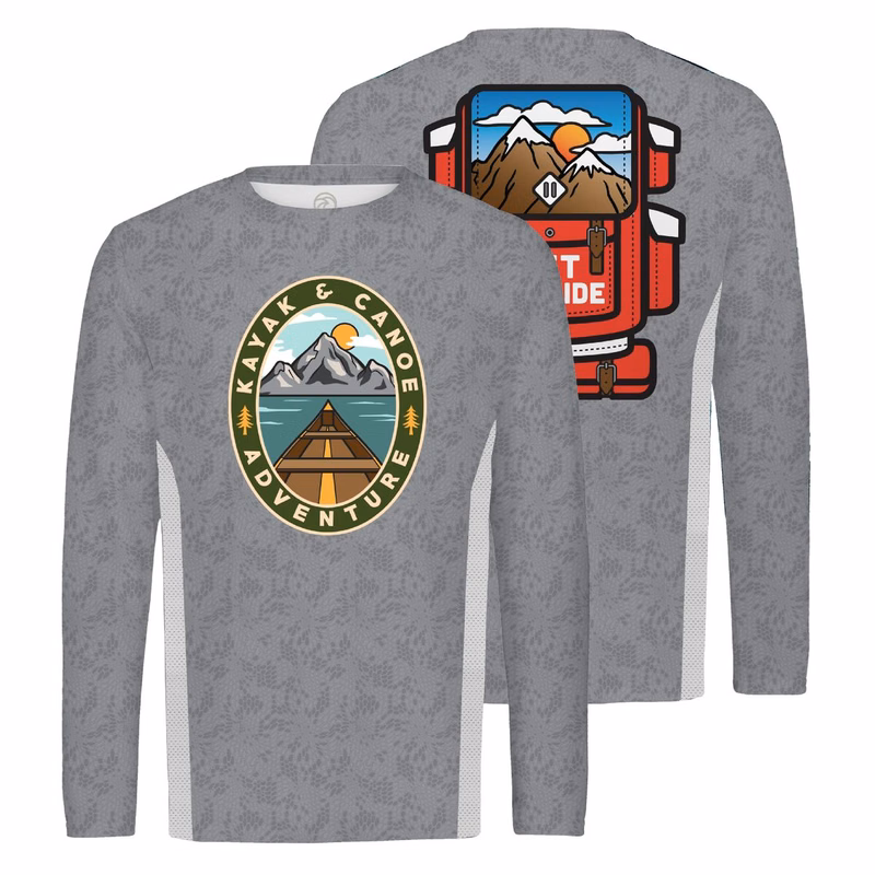 Vapor Apparel Full Sublimation Men's Lightweight Long Sleeve Shirt with Mesh Panels