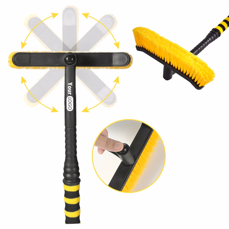 Abs Efficient Rotating Brush With Multi-Position Head For All-Purpose Cleaning