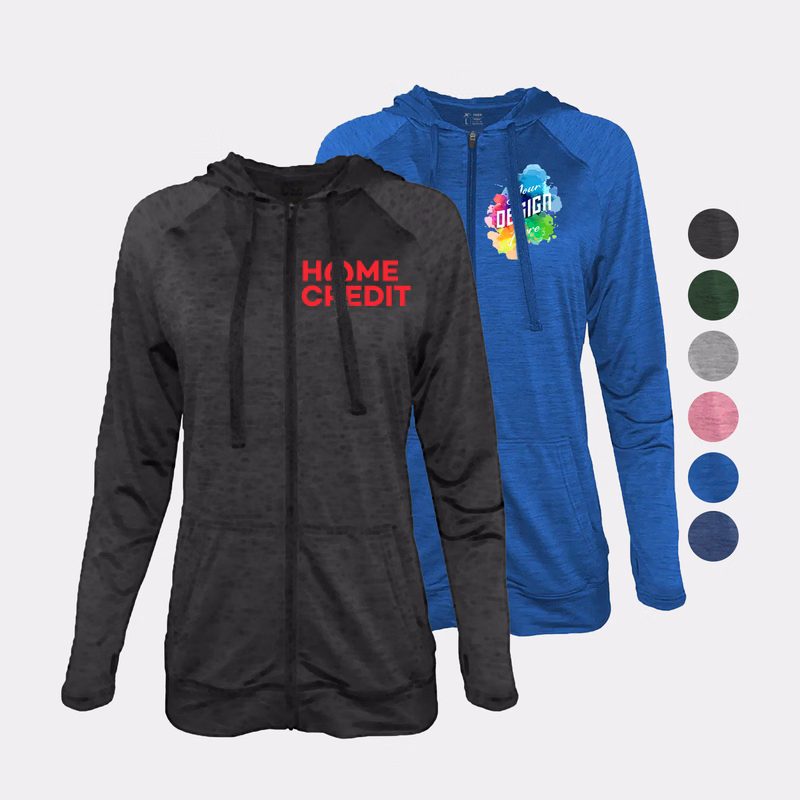 Imperial Space Dye Women's Full Zip Hoodie