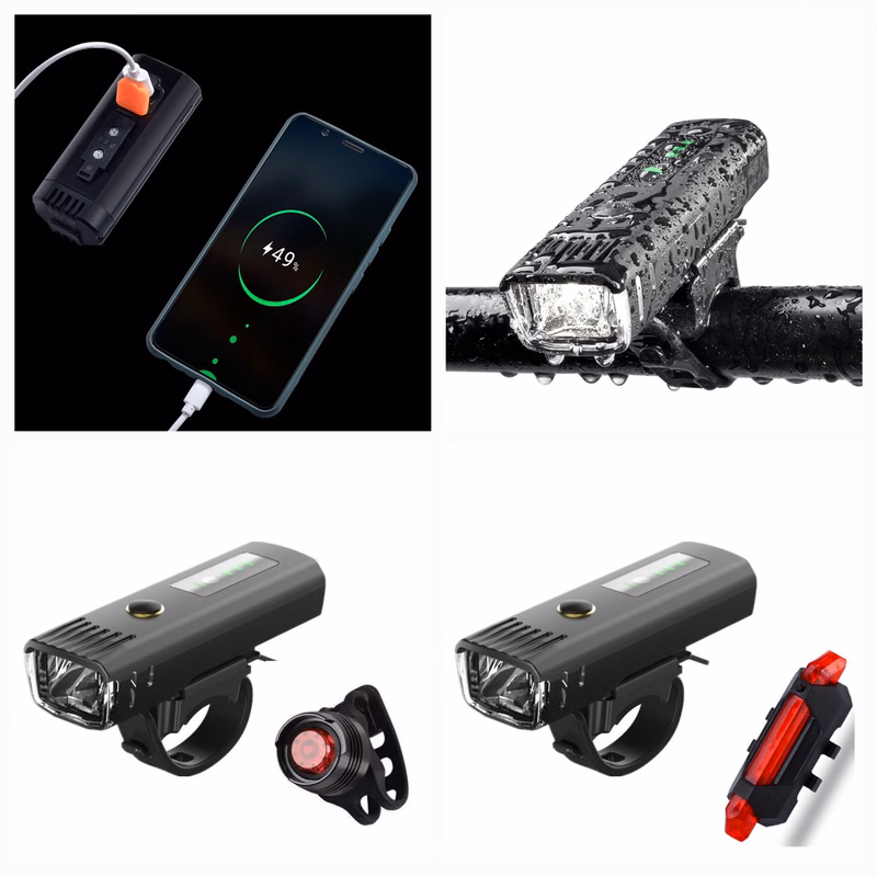USB Charging Bike Light Set