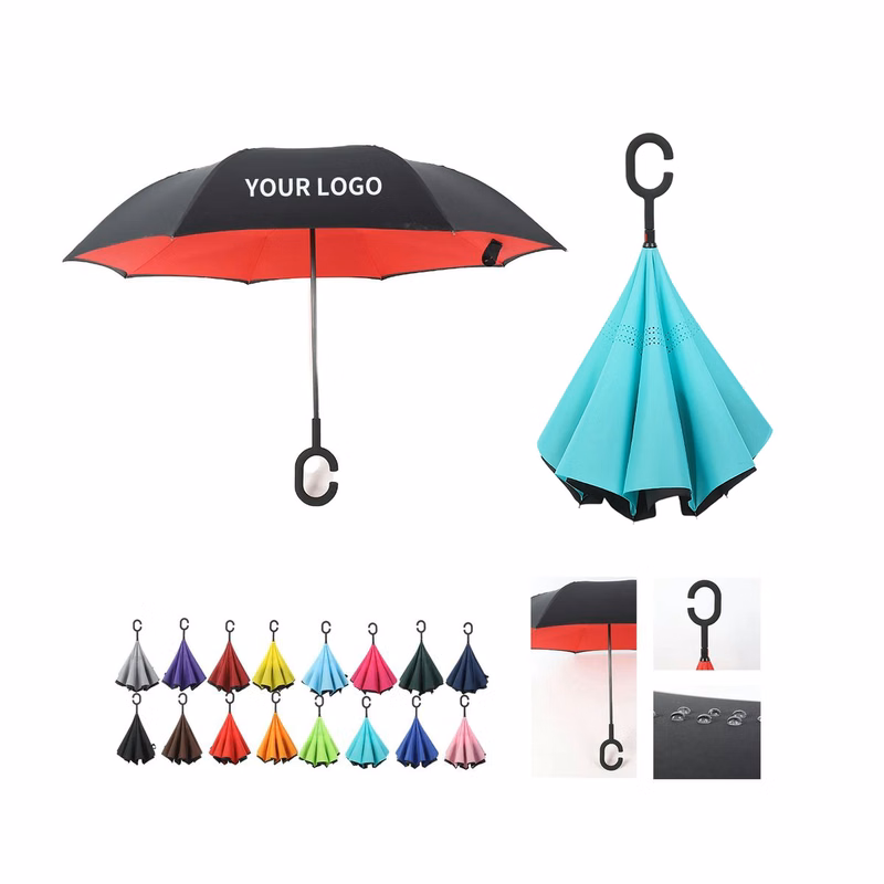 Pongee Inversion Umbrella with Auto Open Function