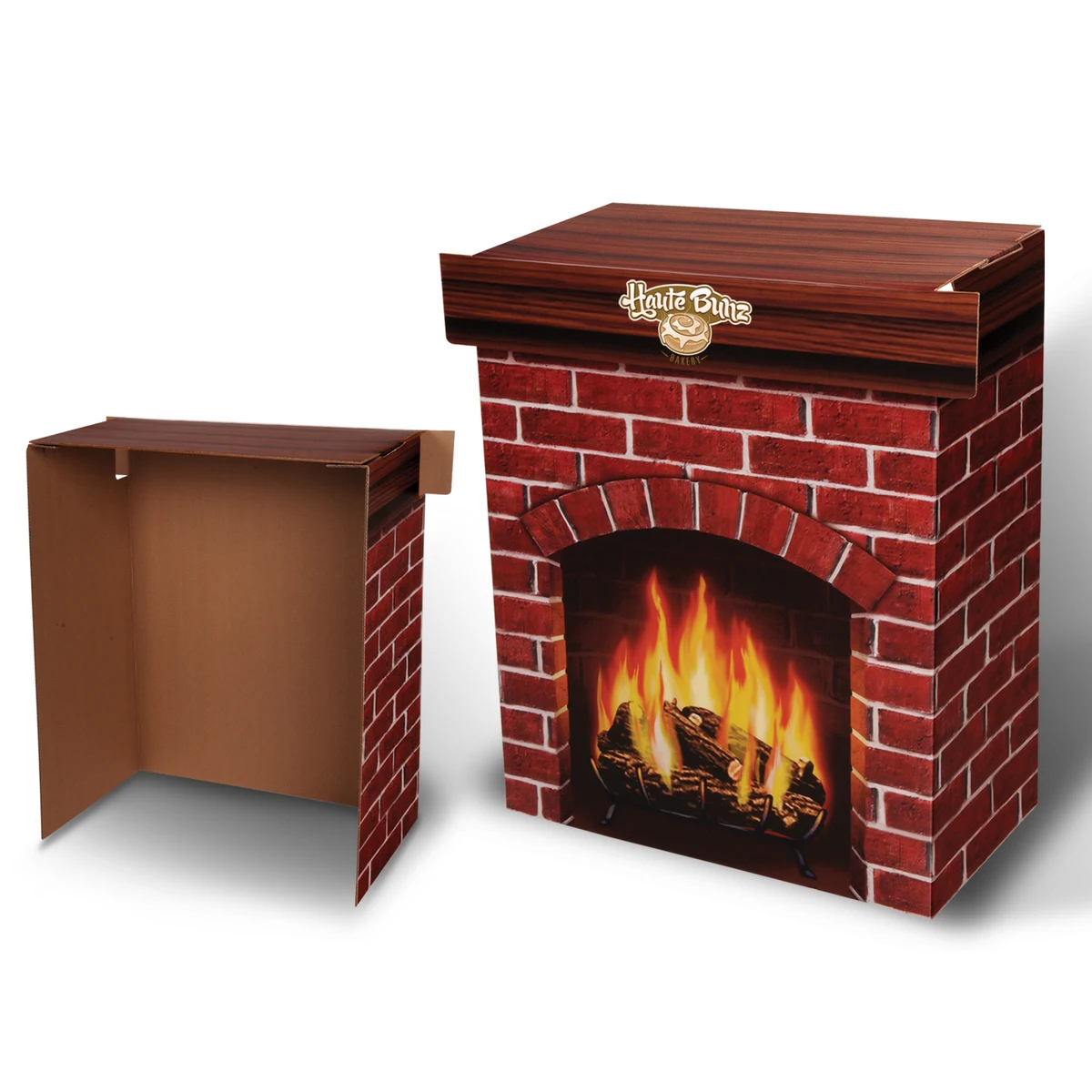 Custom 3-D Fireplace Prop 32" tall 1