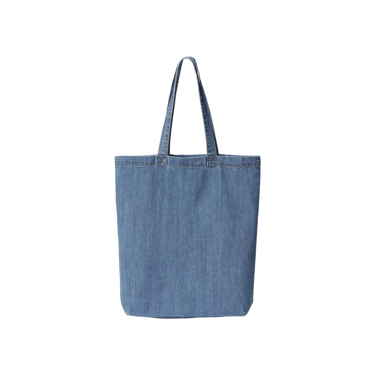 Cotton Denim Gusseted Tote Bag - 7761A, custom tote bag with logo imprint 1