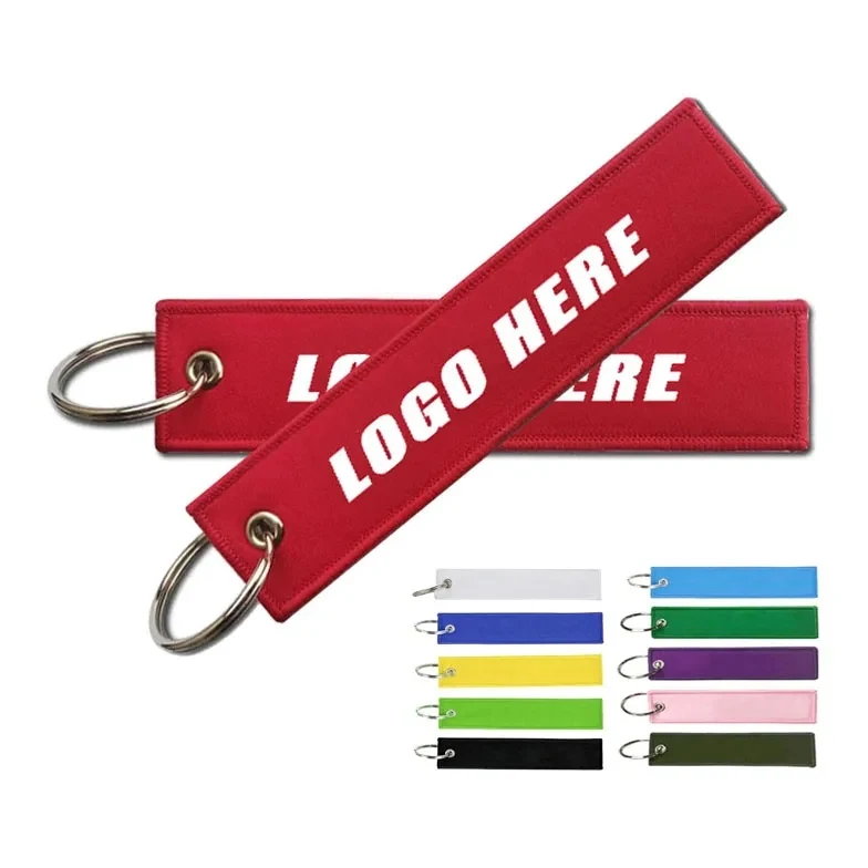 Double Embroidered Key Tag 1