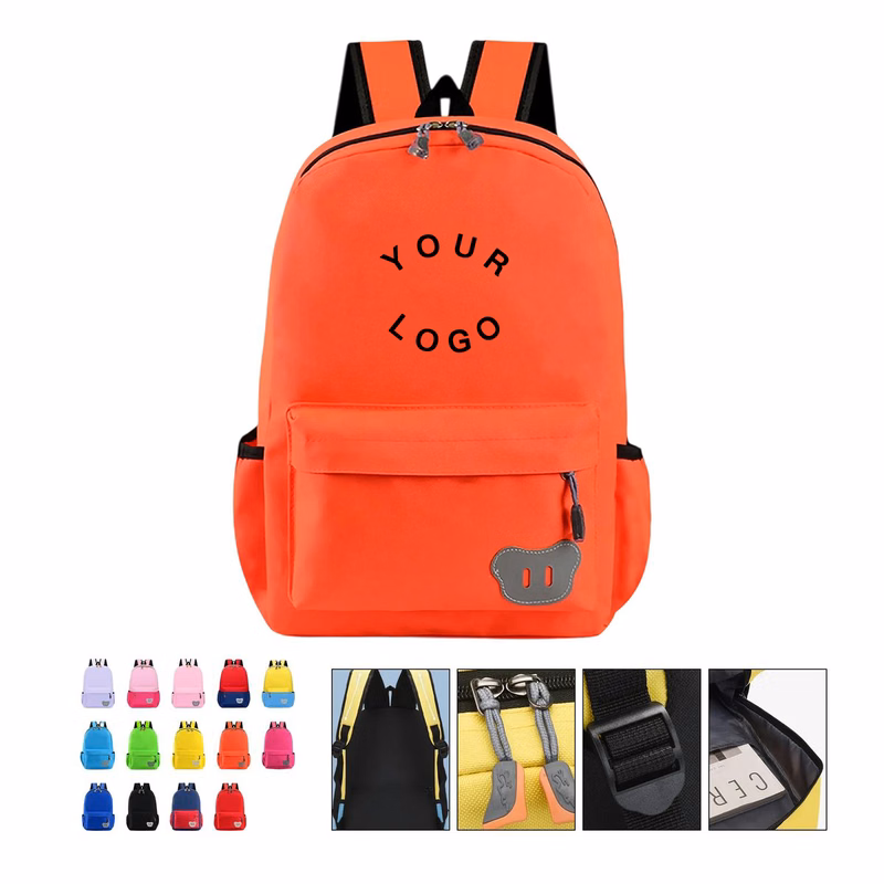 Polyester Student Backpack with Adjustable Straps