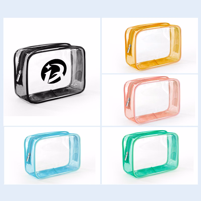 Candy color pvc cosmetic bag