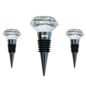 Stylish Diamond Shaped Wine Cork Bottle Stopper 1