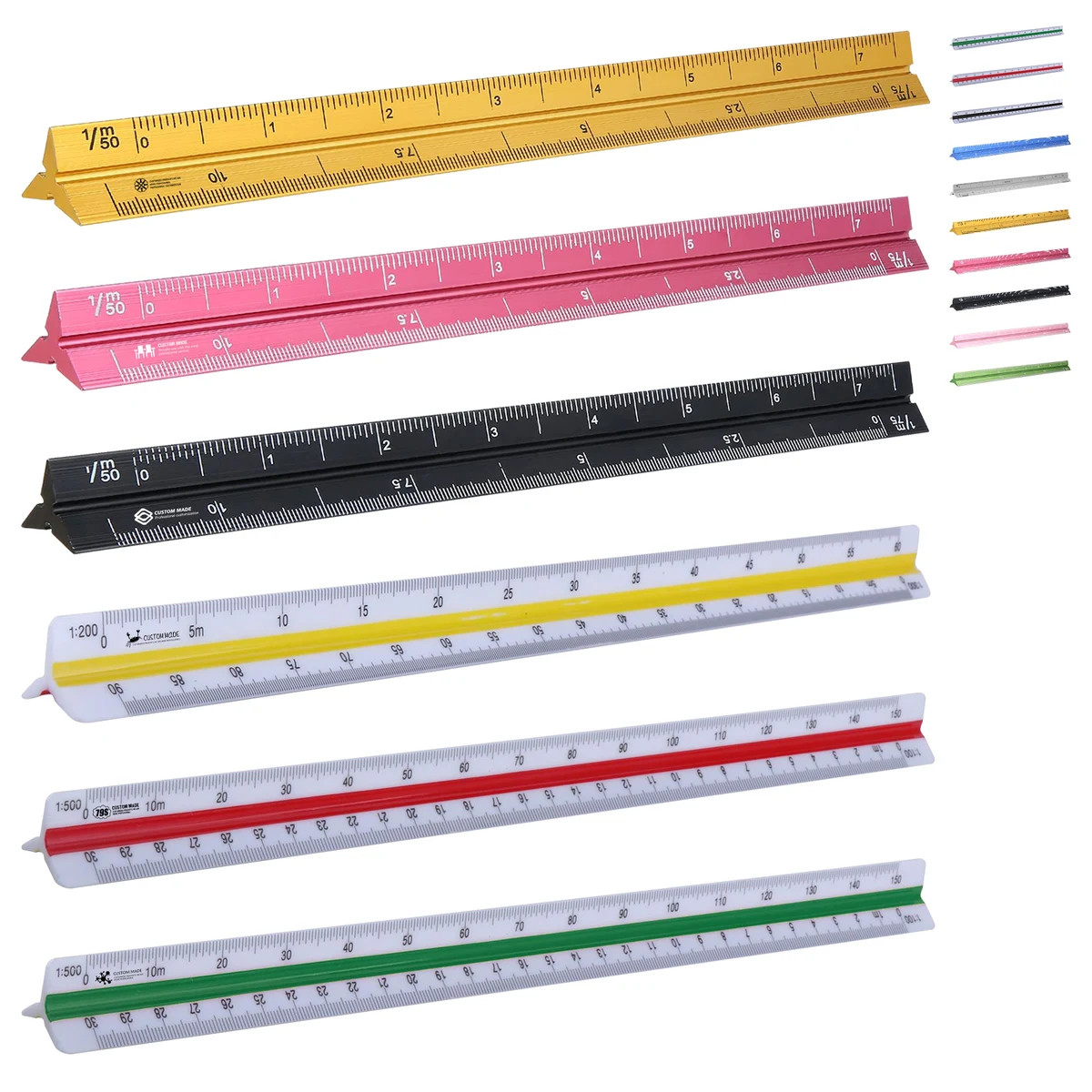 Plastic Triangular Engineer Scale With Plastic Packing Box 1