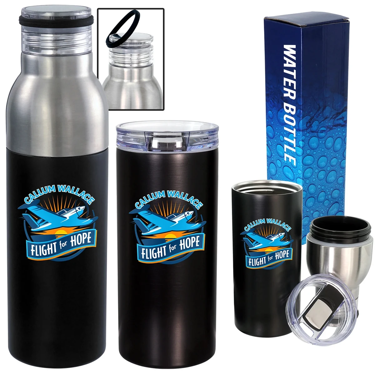 Stainless Tumbler Bottle Combo 1
