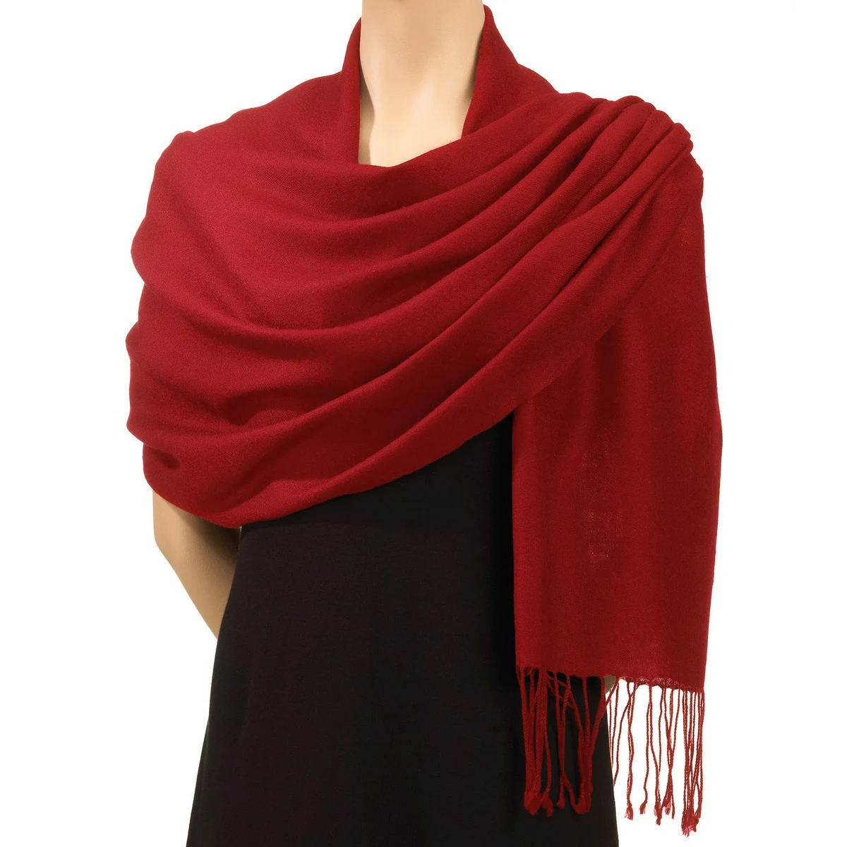 CLOSEOUT - Red Acrylic Pashmina 1