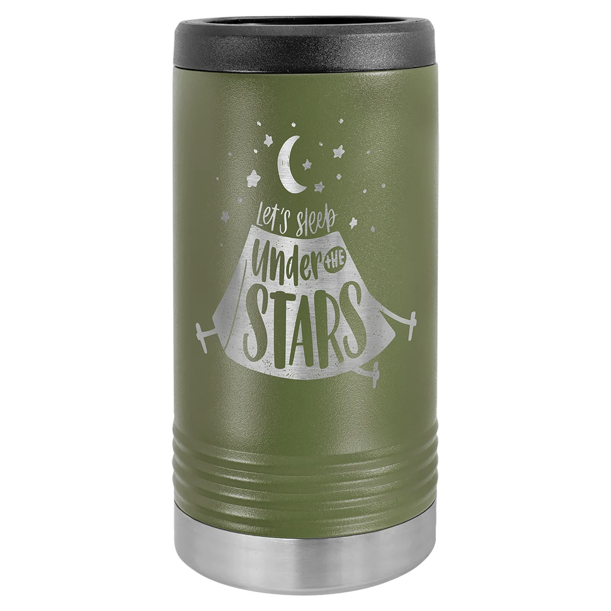 Polar Camel Olive Green Slim Beverage Holder 1