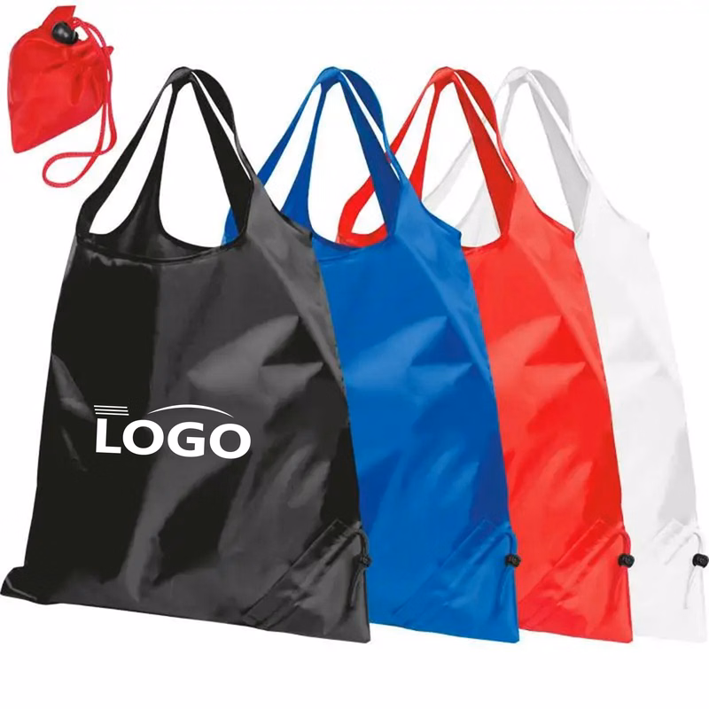 Foldable Drawstring Shopping Tote Bag