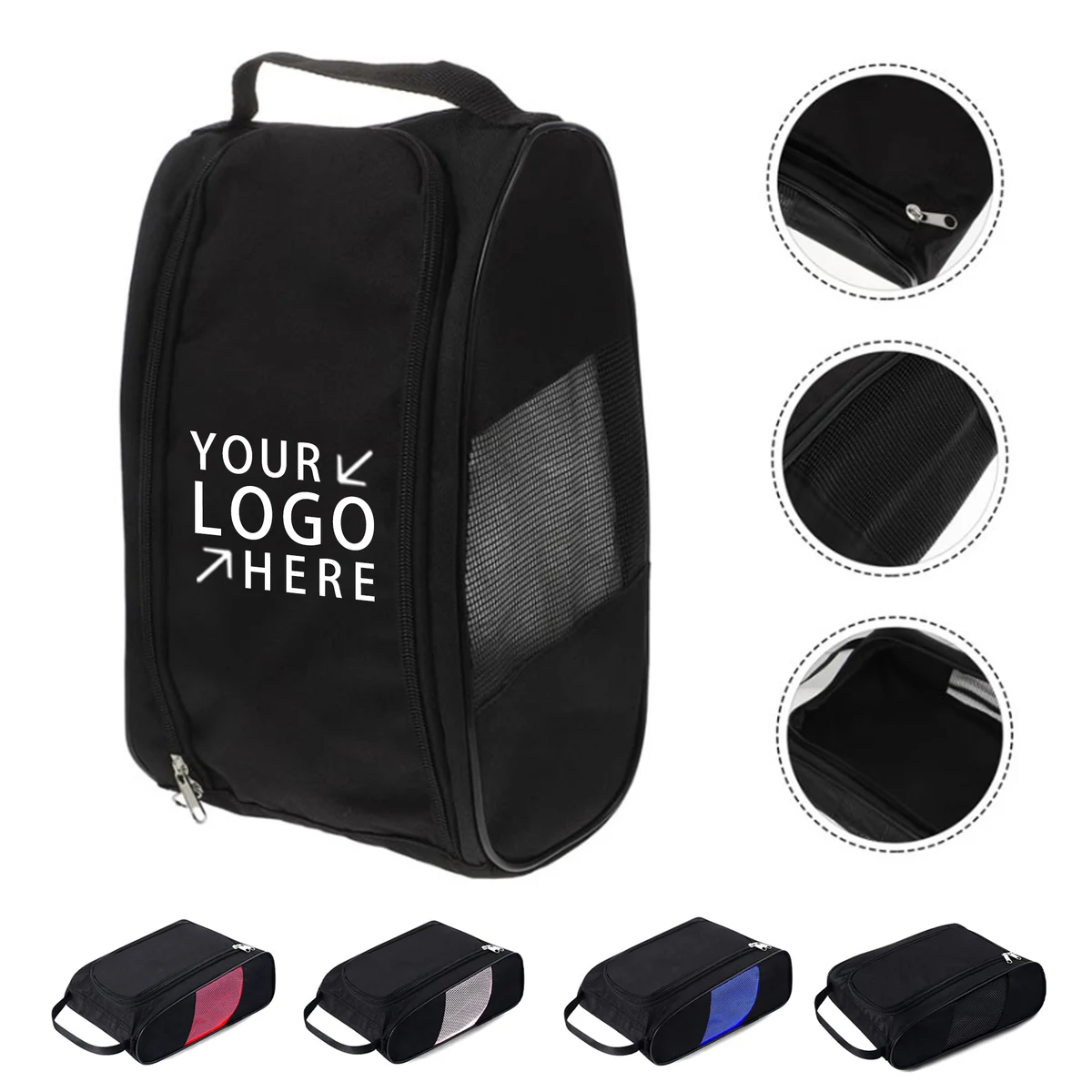 Oxford Zippered Golf Shoe Bag MOQ 50 1