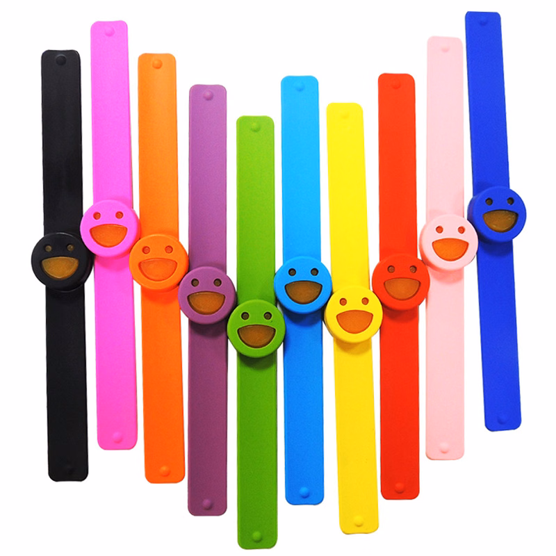 Children silicone mosquito repellent bracelet clap ring