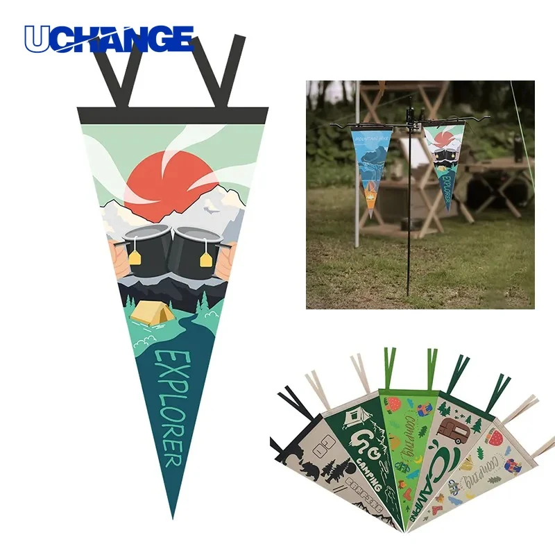 Full Color Triangle Felt Flag Banner 1