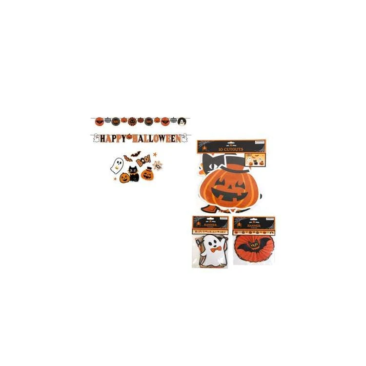 Halloween Banners and Paper Cutouts - Assorted 1