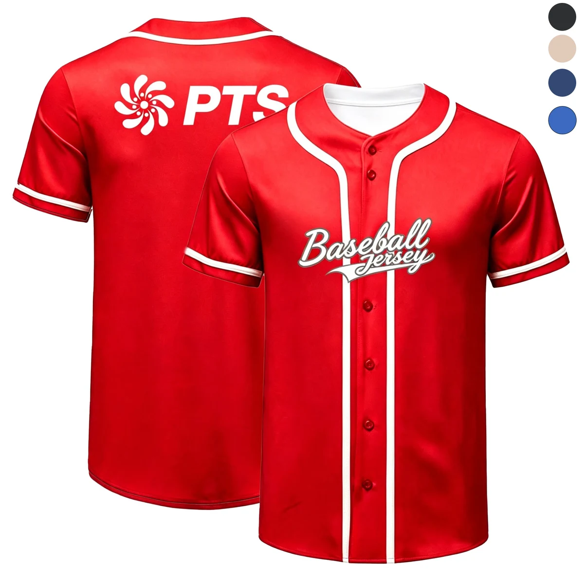 Full-Button Sublimation Baseball Jersey 1