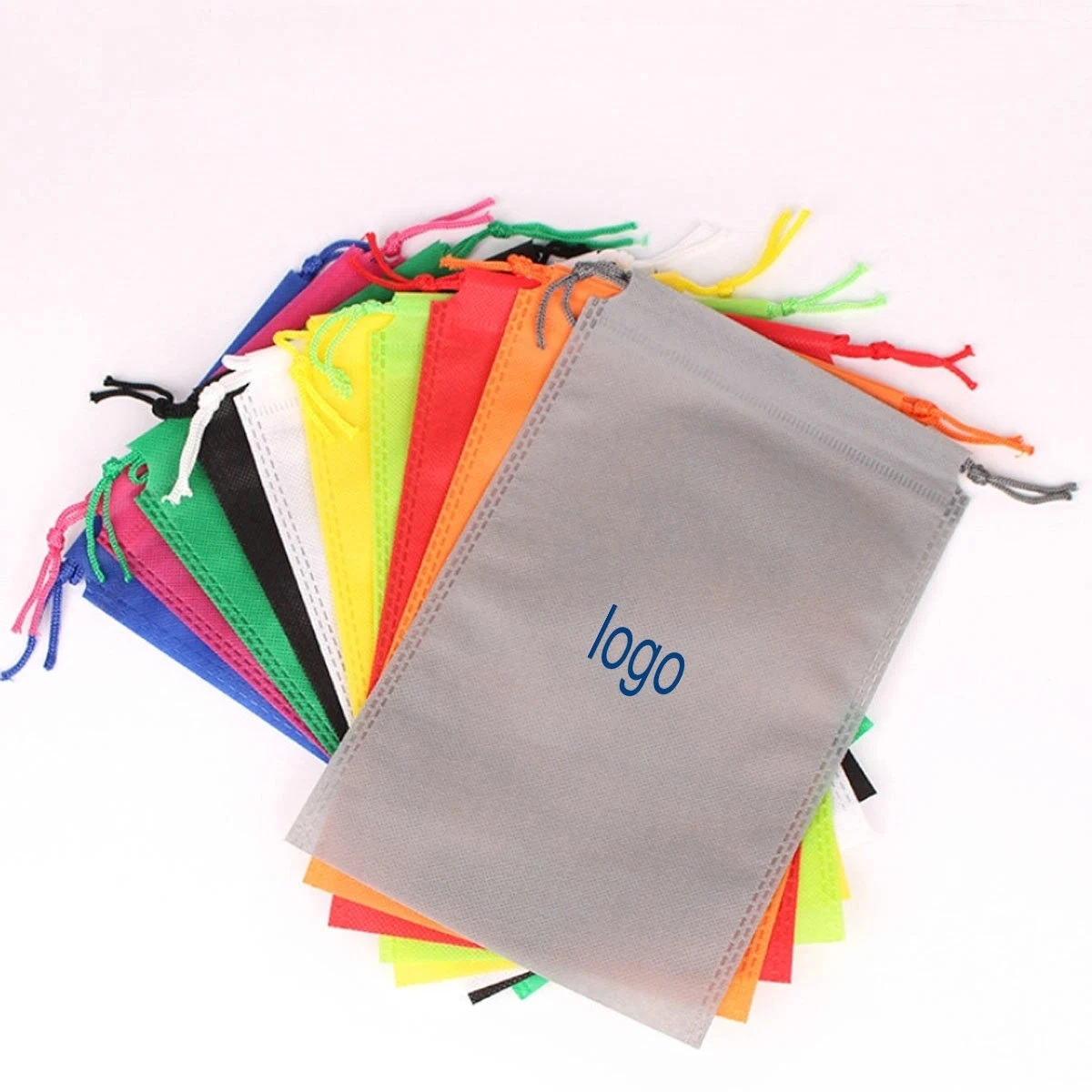 Non Woven Drawstring Travel Packing Shoe Organizers 1