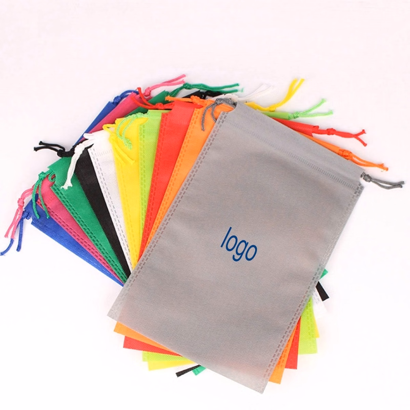Non Woven Drawstring Travel Packing Shoe Organizers