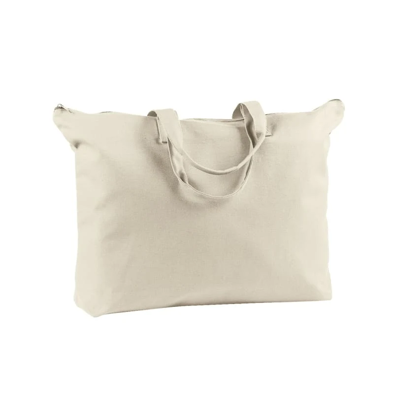 BAGedge 12 Oz. Canvas Zippered Book Tote 1