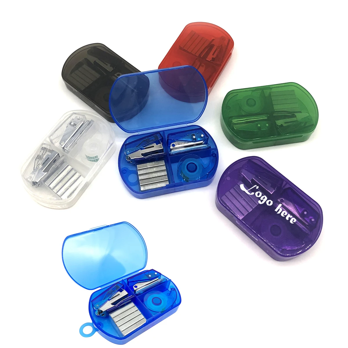Hole Punch Stapler And Tape Dispenser Desk Accessory Set 1