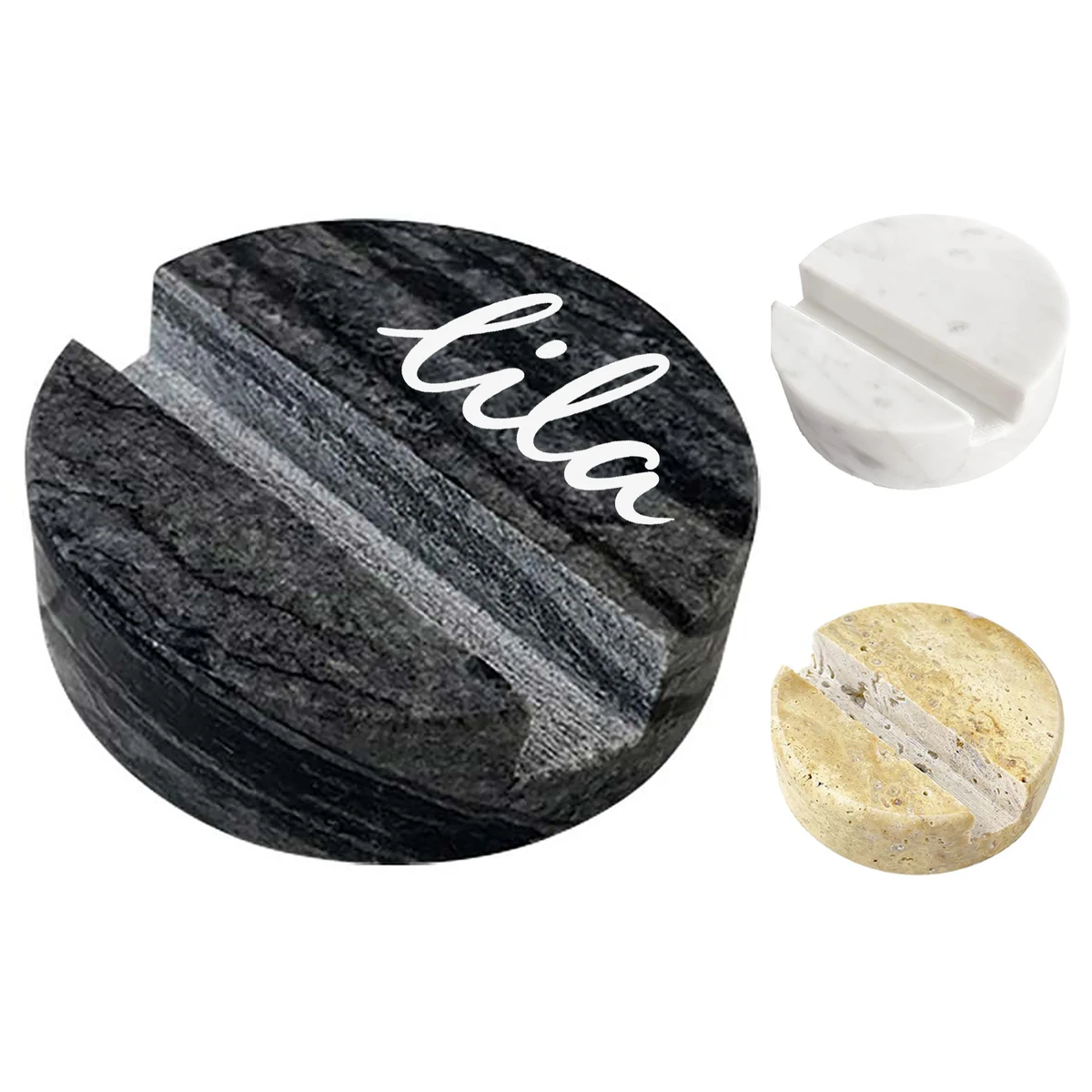 Natural Marble Office Desk Phone Holder Stand 1