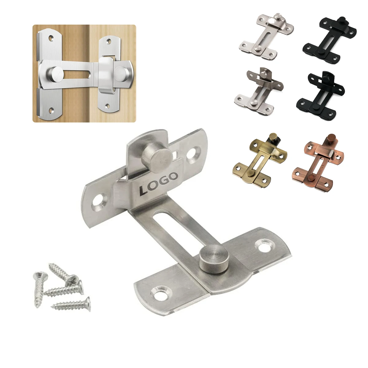 Stainless Steel Slide Bolt Lock 1