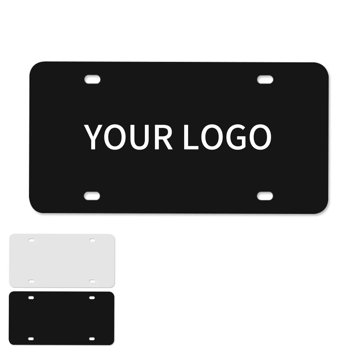 Metal License Plate With Smooth Protective Finish 1
