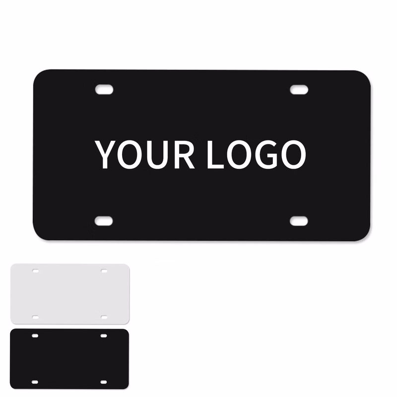 Metal License Plate With Smooth Protective Finish