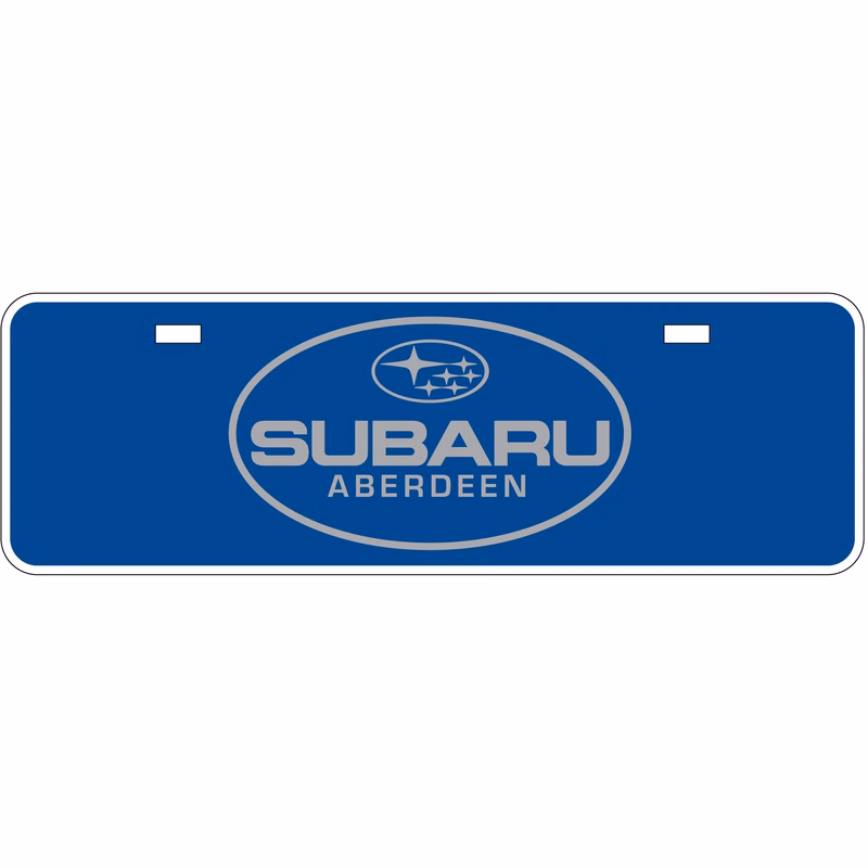 Car Licence Plates .040 Clear Polytrans (3.875" x 11.875") / Screen-printed