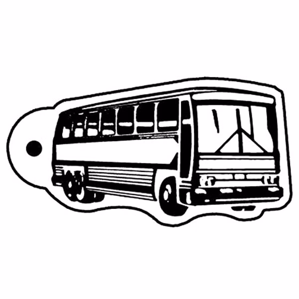 Tour Bus 9 Key Tag (Spot Color)
