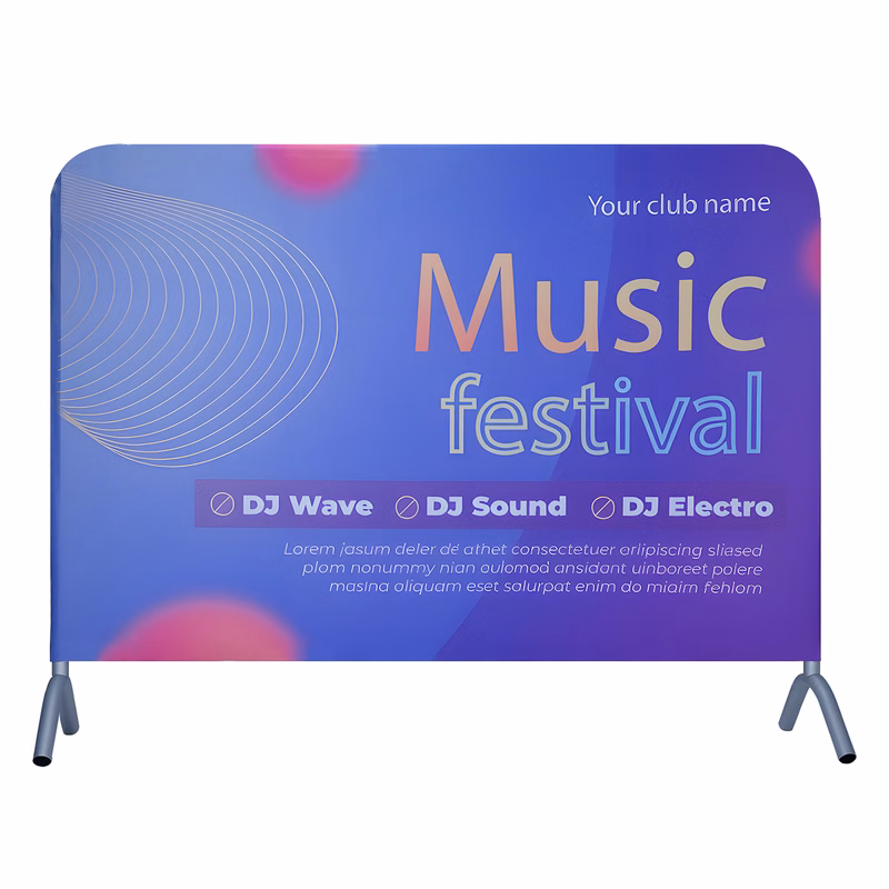 Custom Double-Sided Barrier Cover – Full Color Event Fence Wrap