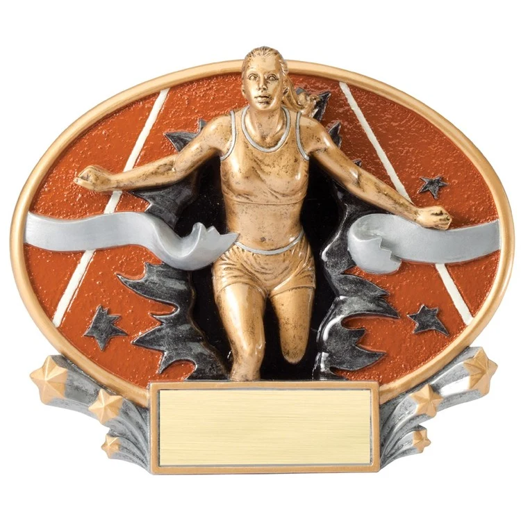 Track - Female Xplosion Oval Resin Award 1