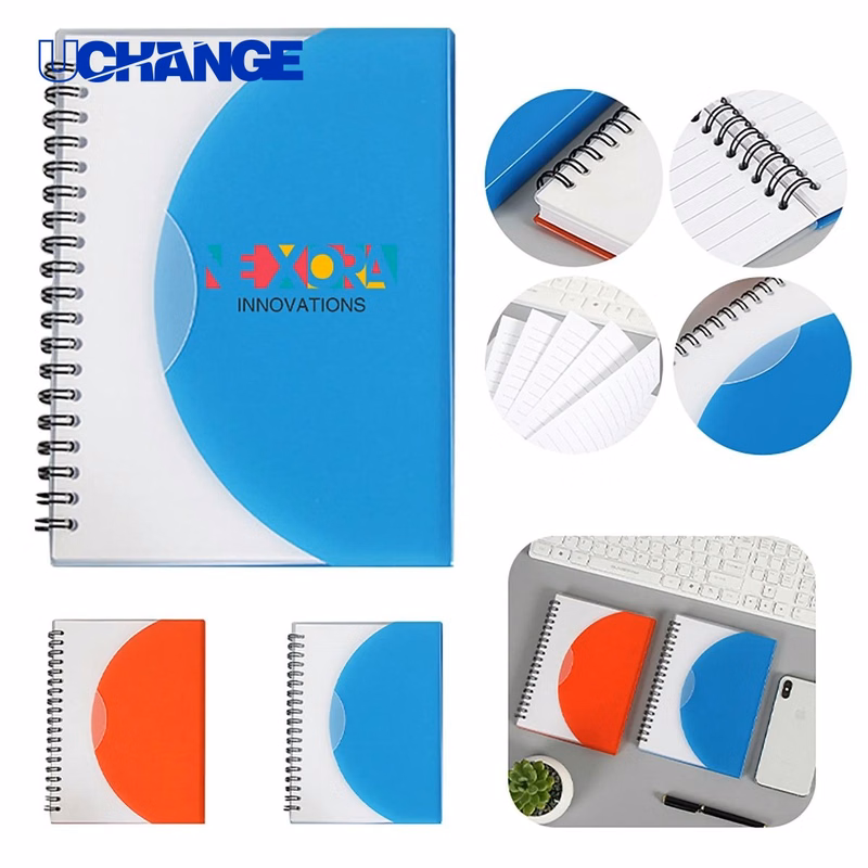 Half Circle Paper Notebook with Side Flip