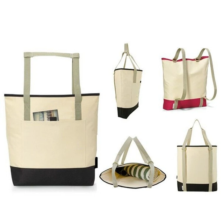 2 Tone Canvas Tote Bag 1