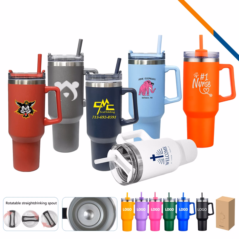 Tenistic Stainless Steel Travel Mug - 40 OZ.