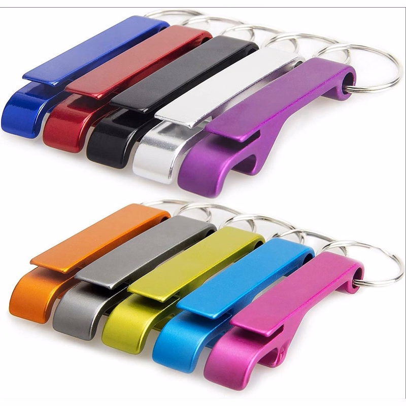 Aluminum Alloy Palm Tree Bottle Opener with Keychain