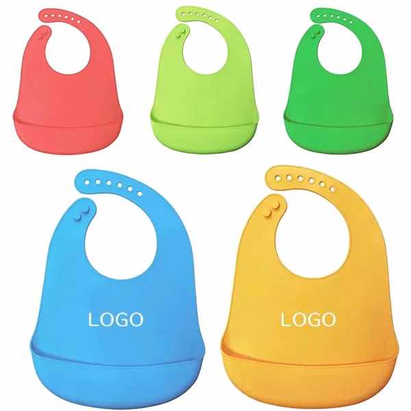 Silicone Baby Bib with Food-Safe Catch-All