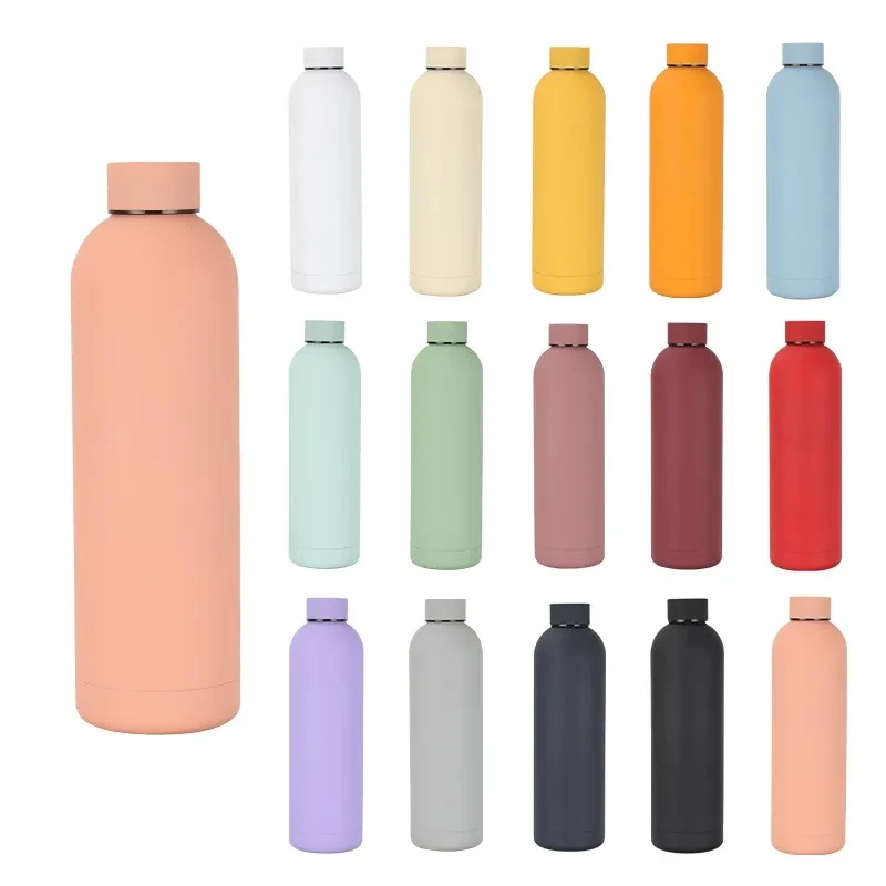16.9oz Big Bellied Small Mouthed Bottle Insulated Cup 1