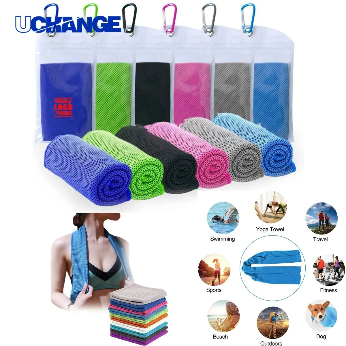 Cooling Towel with Zipper Pocket Sports & Outdoor Performance Towel 1