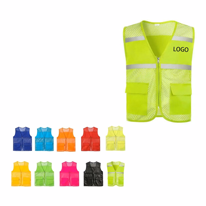 Mesh Vest with Reflective Strips