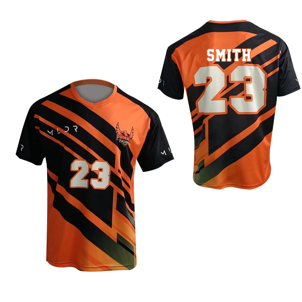 Men's Soccer V-Neck SS Pinhole Mesh Jersey 1