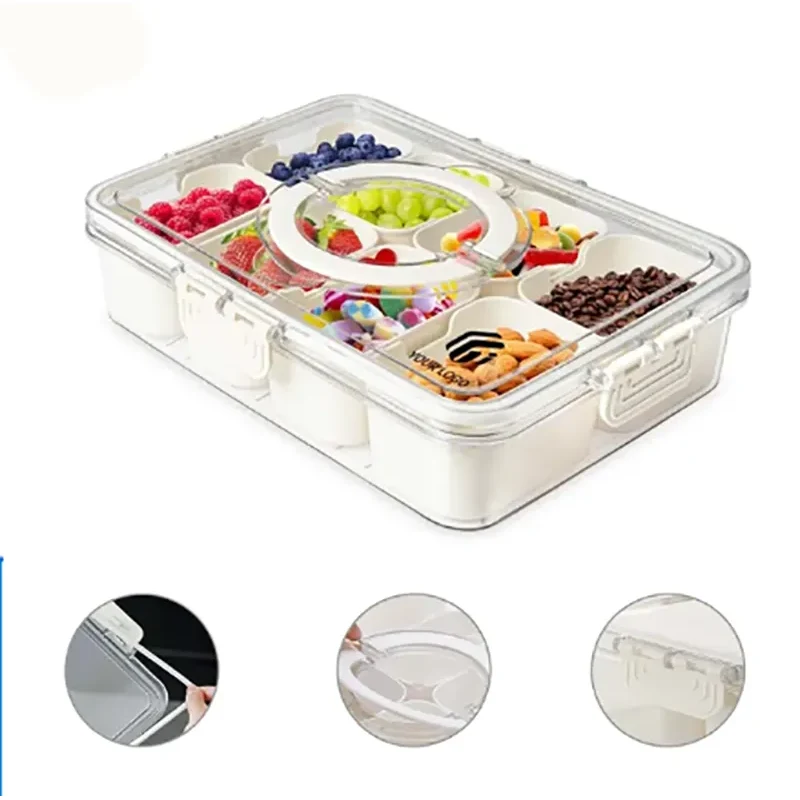 Portable Snackle Box Container Veggie Serving Tray 1