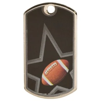 Football Star Metal Dog Tag 1