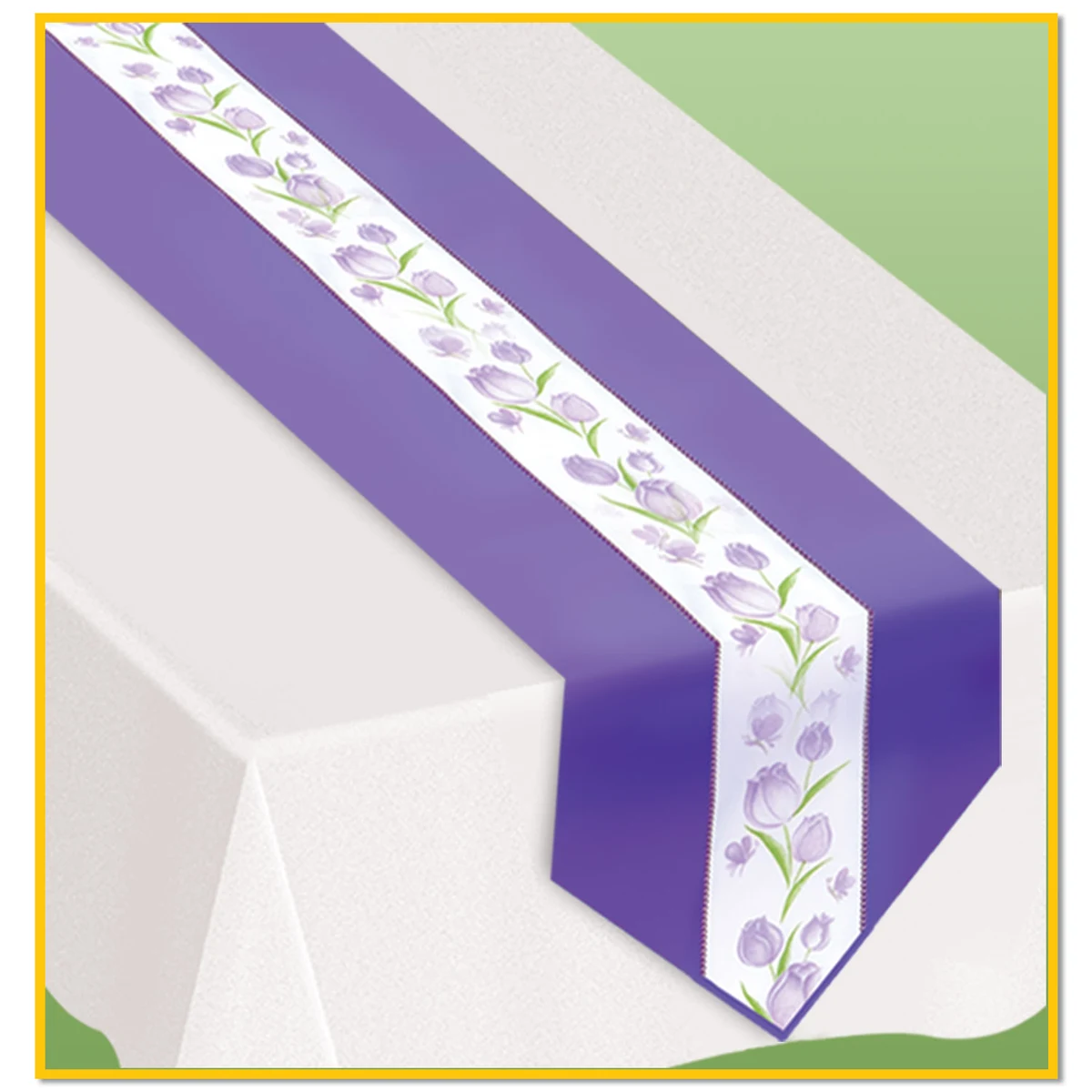 Spring Tulips Fabric Table Runner 1